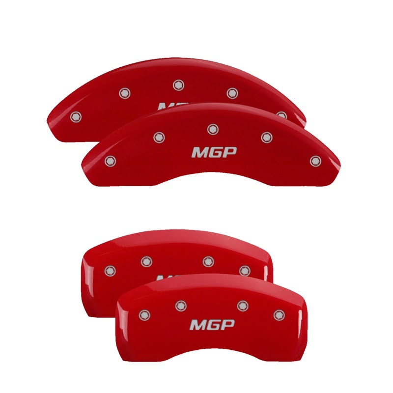 Honda Civic Caliper Covers - Front + Rear - MGP - Engraved MGP, Red powder coat finish, silver characters - Red - 2007