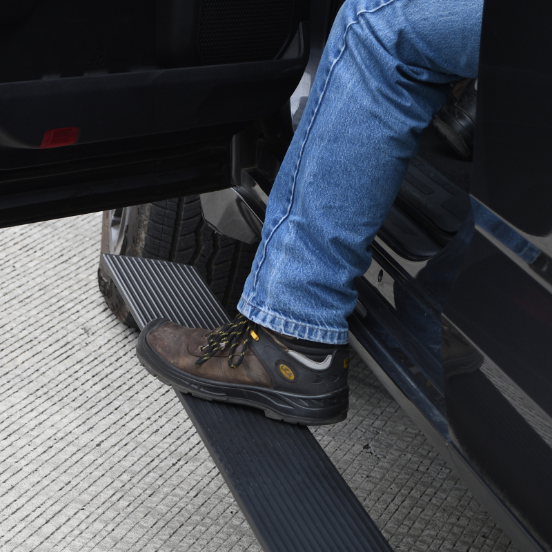 Jeep Gladiator Running Boards - Go Rhino - VoltStep Electric - Textured Black - `20-`24