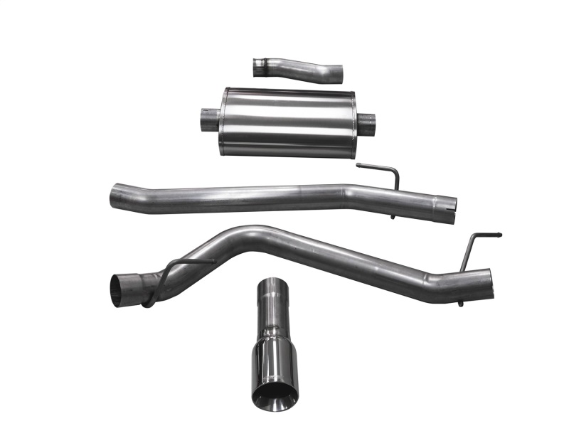 Jeep Gladiator Performance Exhaust - Single Side Exit - CORSA Performance - Cat Back w/ Single 4in Polished Tip - 3.6L - `20-`25