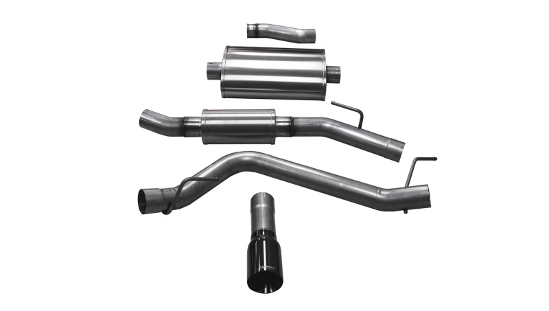 Jeep Gladiator Performance Exhaust - Side Exit - CORSA Performance - Cat-Back Single Touring - Black - `20-`25