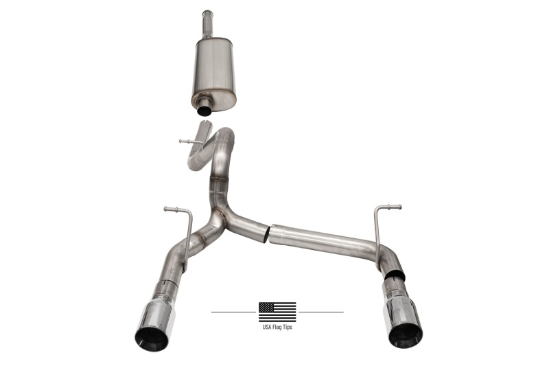 Jeep Wrangler JL Cat-Back Exhaust System - Dual Rear Exit - CORSA Performance - Sport - 3.6L - `18-`24