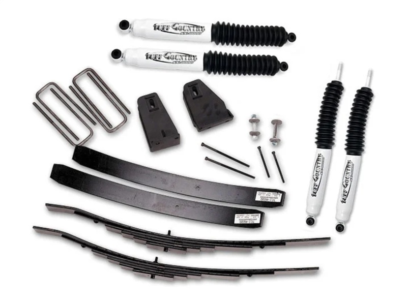 Ford F-250 Lift Kit - 2.5in Lift Kit with Rear Add-a-Leaf Springs - SX8000 Shocks - Tuff Country - 1988-1996 