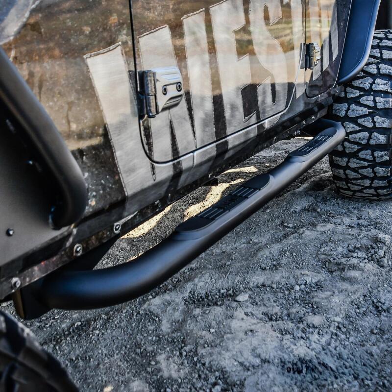 Jeep Wrangler JL E-Series 3 Nerf Step Bars - Westin - Textured Black - `18-`22