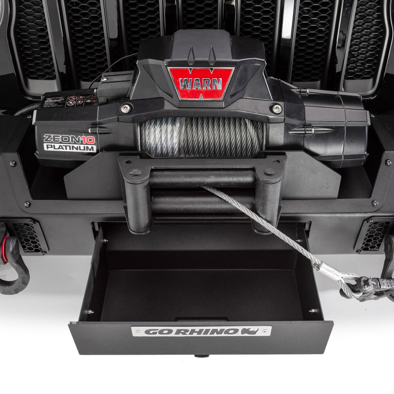 Jeep Gladiator Bumper - Front - Go Rhino - Trailline Front Stubby - Black