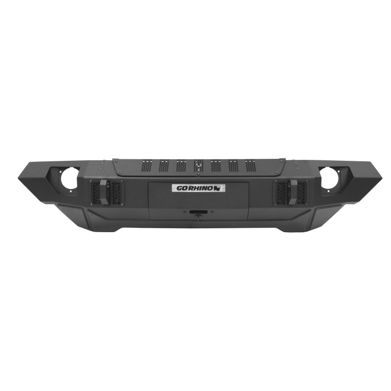 Jeep Gladiator Bumper - Front - Go Rhino - Trailline Winch Ready Front Straight - Black - `07-`20