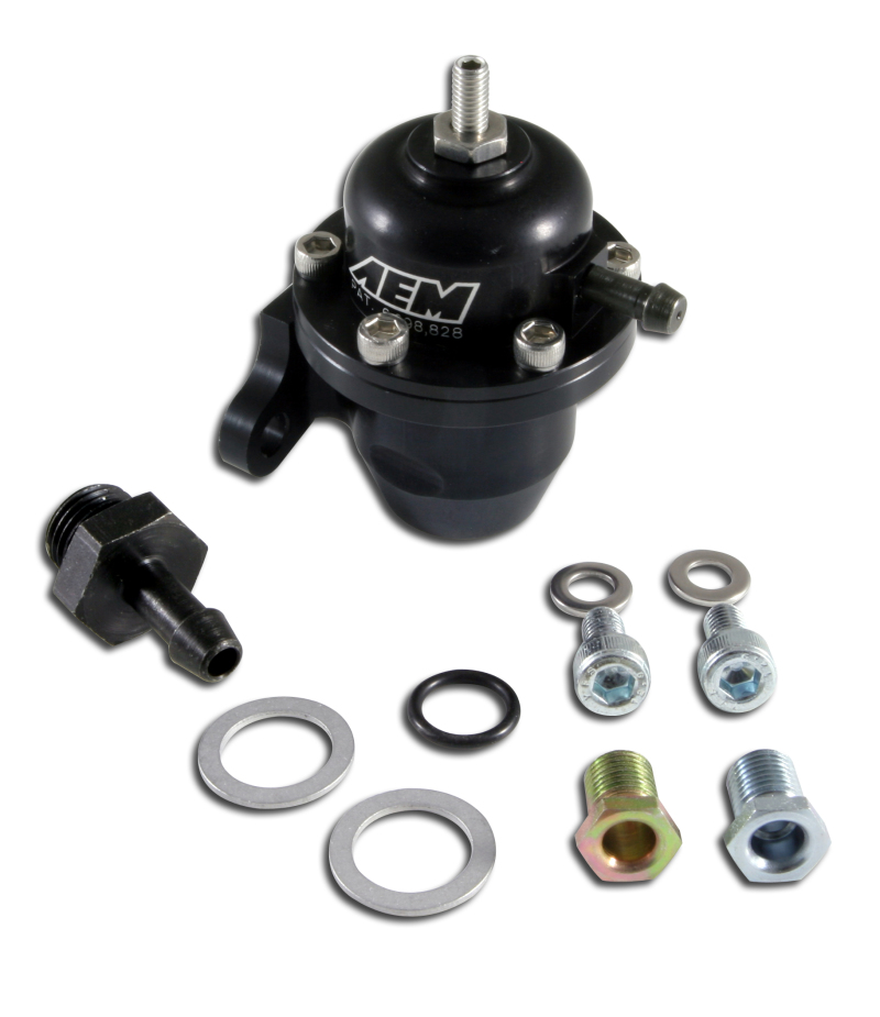 Honda Civic Adjustable Fuel Pressure Regulator - AEM - Black - `96-`00