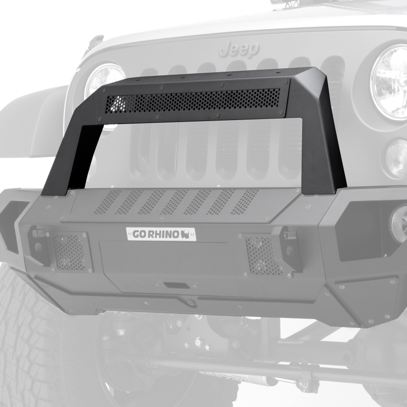 Jeep Gladiator Trailline Bumper - Go Rhino - Traliline 10 Light Mount Bar - Textured Black