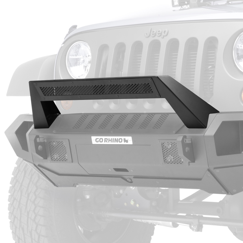 Jeep Gladiator Bumper - Go Rhino - Trailline 20 Light Mount Bar - Textured Black - `07-`20