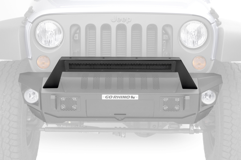 Jeep Gladiator Bumper - Go Rhino - Trailline 20 Light Mount Bar - Textured Black - `07-`20