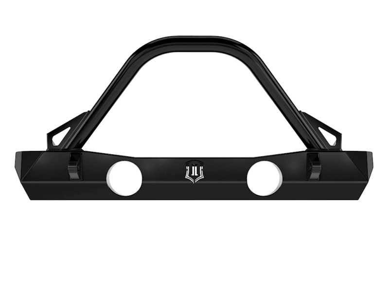 Jeep Wrangler JK Front Bumper - Front - ICON - Pro Series - Black - `07-`18