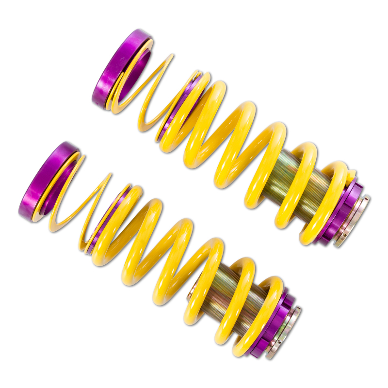 Jaguar F-TYPE Lowering Springs -  KW - Height Adjustable Lowering Spring Sleeve-Over - RWD