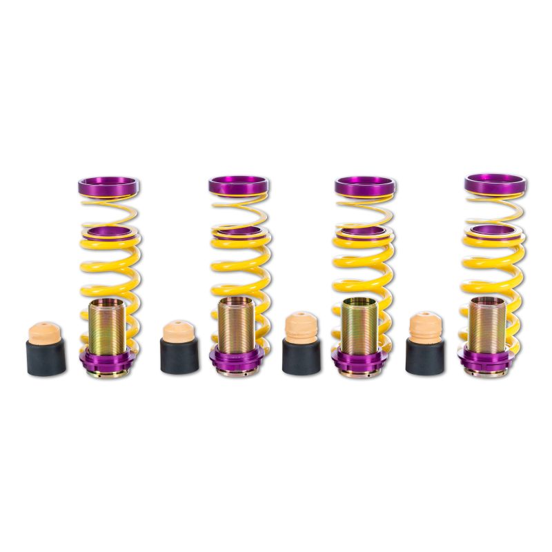 Jaguar F-TYPE Lowering Springs -  KW - Height Adjustable Lowering Spring Sleeve-Over - RWD