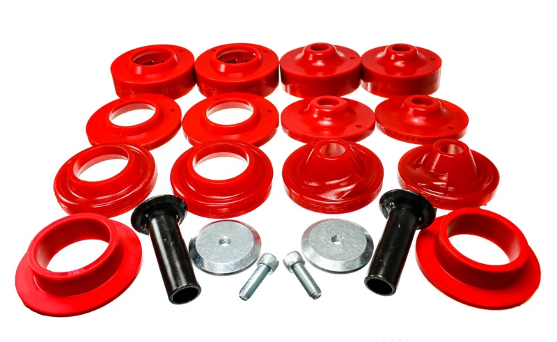 Jeep Wrangler JL Spring Isolators - Energy Suspension - Adjustable - Red - 2018