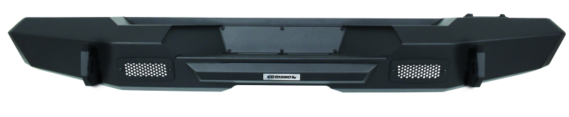 Jeep Wrangler JK Trailine Rear Straight Bumper - Rear - Go Rhino - Textured Black - `07-`18