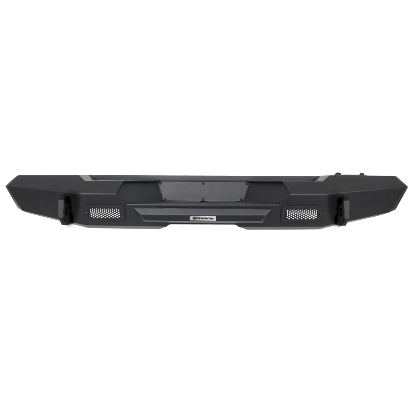 Jeep Wrangler JK Trailine Rear Straight Bumper - Rear - Go Rhino - Textured Black - `07-`18