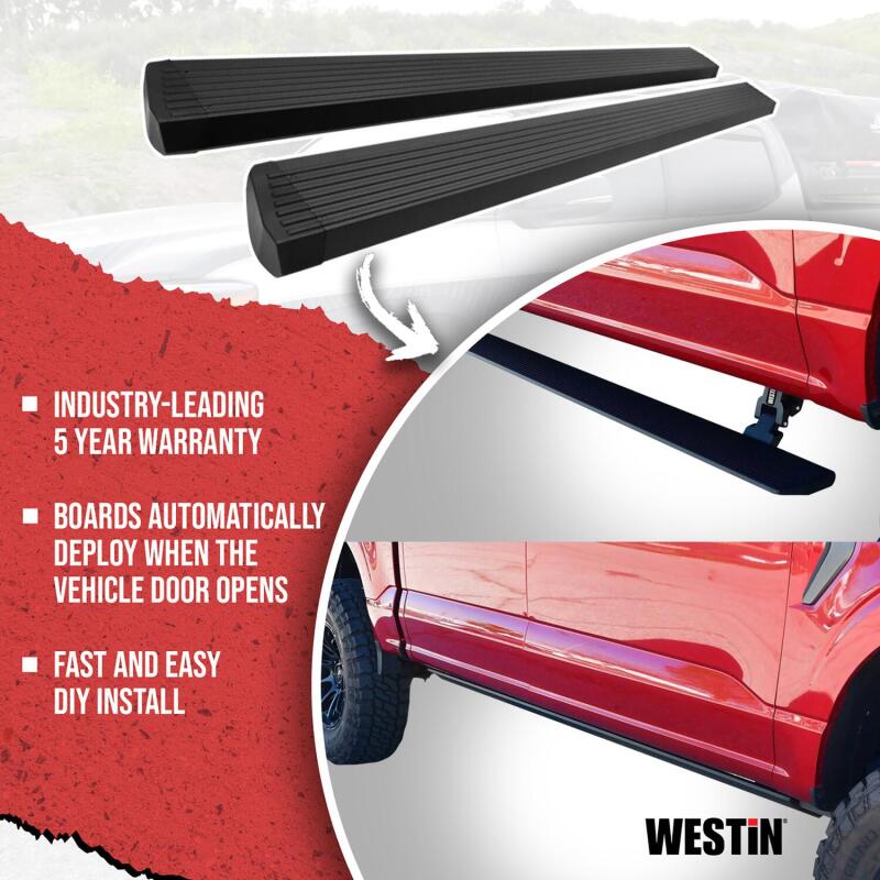 Jeep Wrangler JL Running Boards - Westin - Pro-e Electric - Textured Black - `18-`24