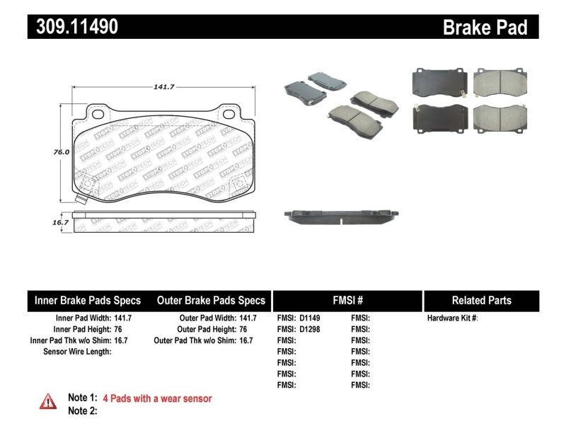 Jeep Grand Cherokee - ST Sport Brake Pads