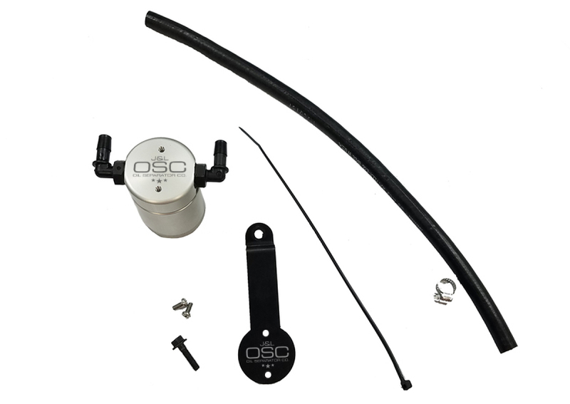 Honda Civic Oil Separator - Passenger Side - J&L - 3.0 - Clear Anodized - 1.5L Turbo - `16-`21