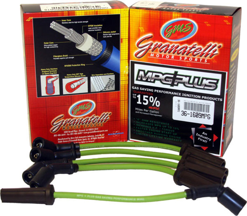Honda Civic Ignition Wires - Granatelli Motor Sports - MPG Plus - 1.5L - `92-`95