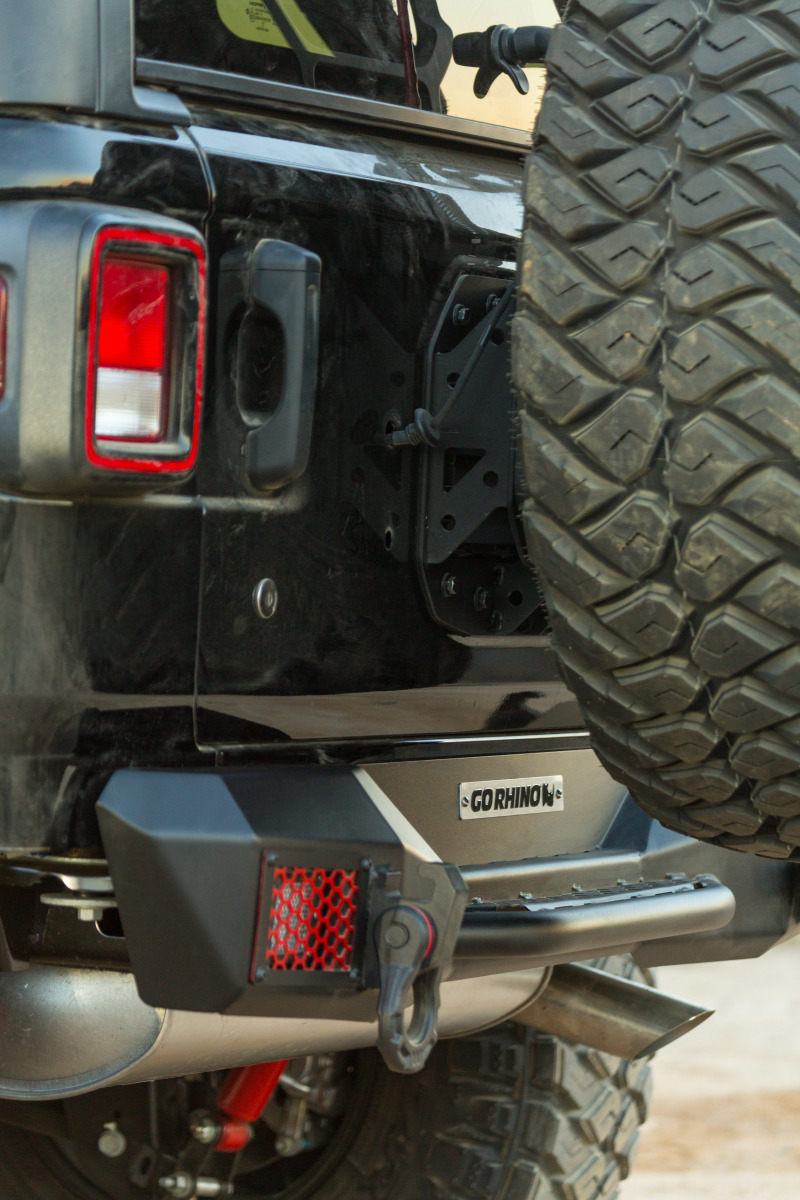 Jeep Wrangler JL Rockline Bumper - Go Rhino - black - `18-`20