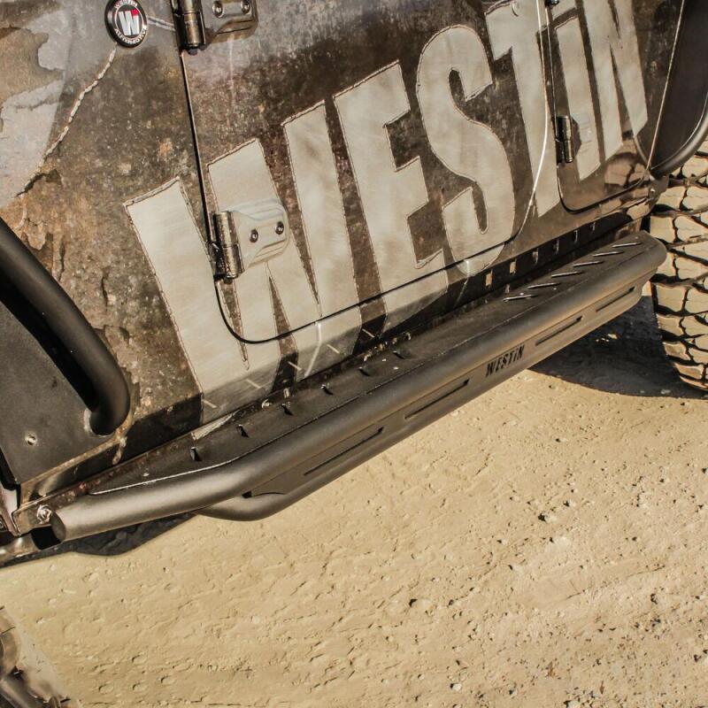 Jeep Wrangler JL Rock Rail Steps - Westin - Triple Tube - Textured Black - 2018