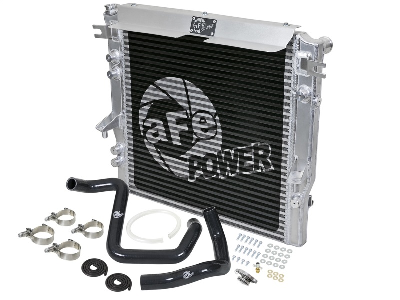 Jeep Wrangler JK Radiator Kit - aFe - BladeRunner GT Series - Black - 3.6L - `12-`18