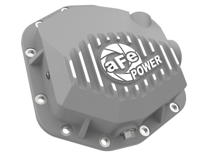 Jeep Wrangler JL Differential Cover - Rear - aFe - Street Series - Raw w/Machined Fins - `18-`23