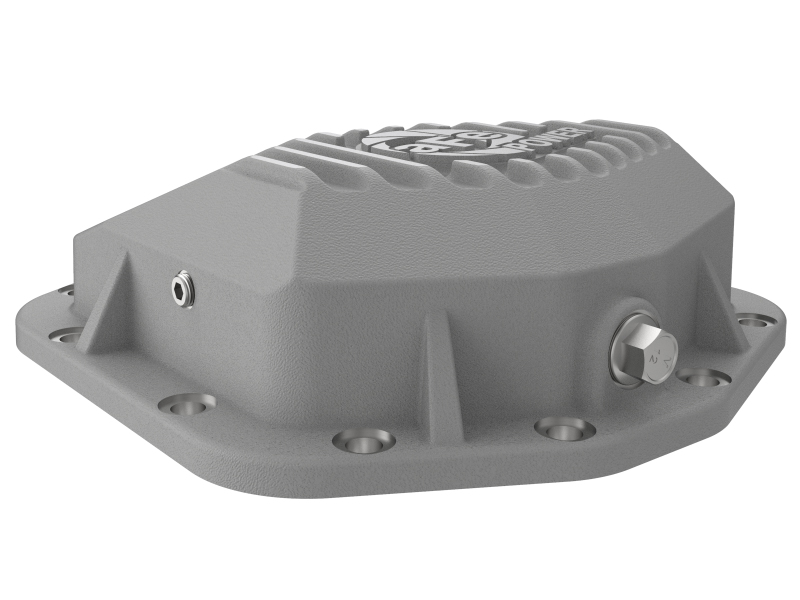 Jeep Wrangler JL Differential Cover - Rear - aFe - Street Series - Raw w/Machined Fins - `18-`23