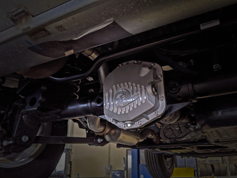 Jeep Wrangler JL Differential Cover - Rear - aFe - Street Series - Raw w/Machined Fins - `18-`23