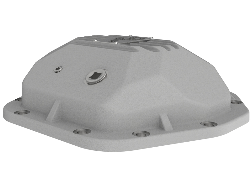 Jeep Wrangler JK Differential Cover - Rear - aFe - Street Series, with Machined Fins - Raw - `07-`18