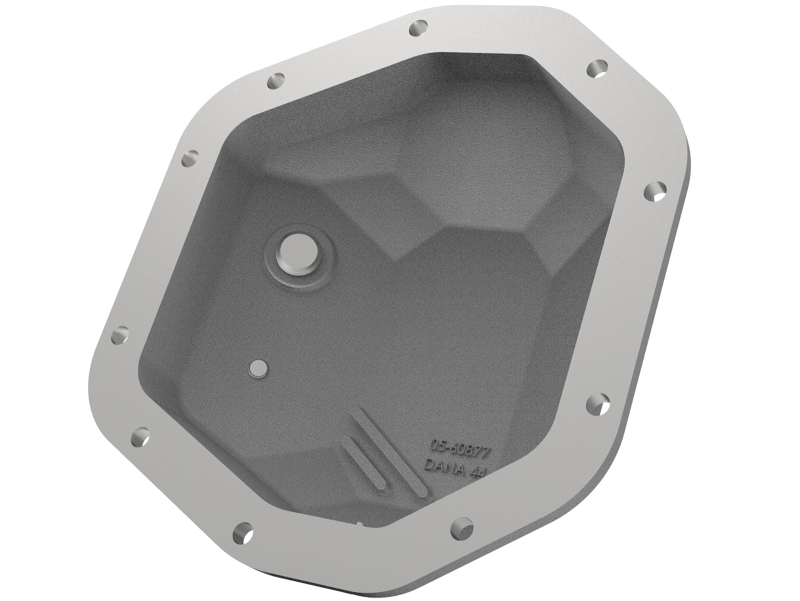 Jeep Wrangler JK Differential Cover - Rear - aFe - Street Series, with Machined Fins - Raw - `07-`18