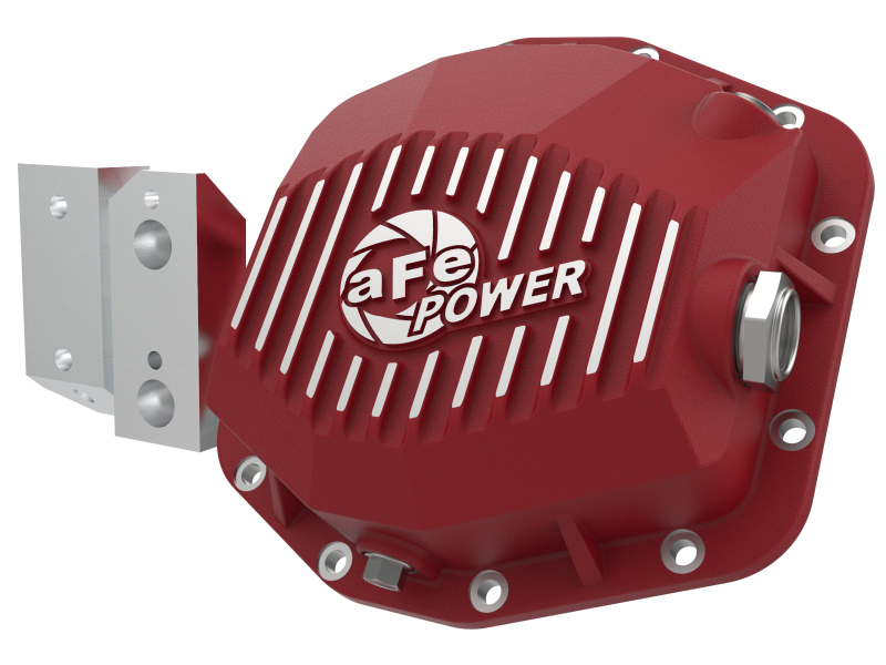 Jeep Gladiator Differential Cover - Rear - aFe - Pro Series Dana M220 with Machined Fins - Red - `20-`23
