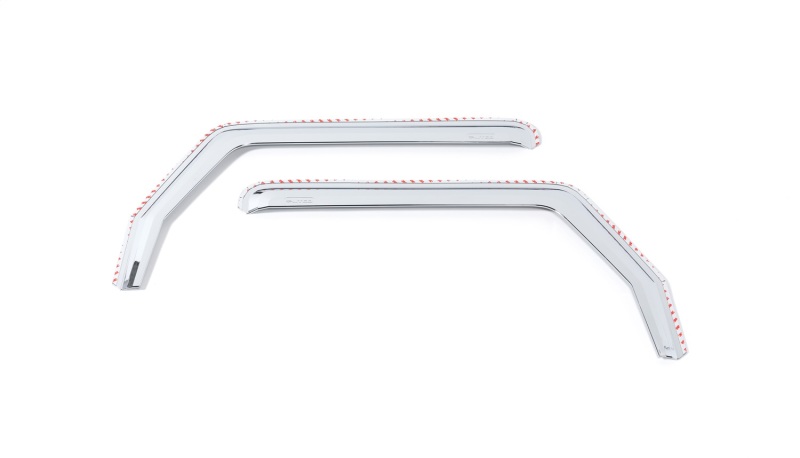 Jeep Wrangler JK Element Chrome Window Visors - Front - Putco - Chrome - `07-`18