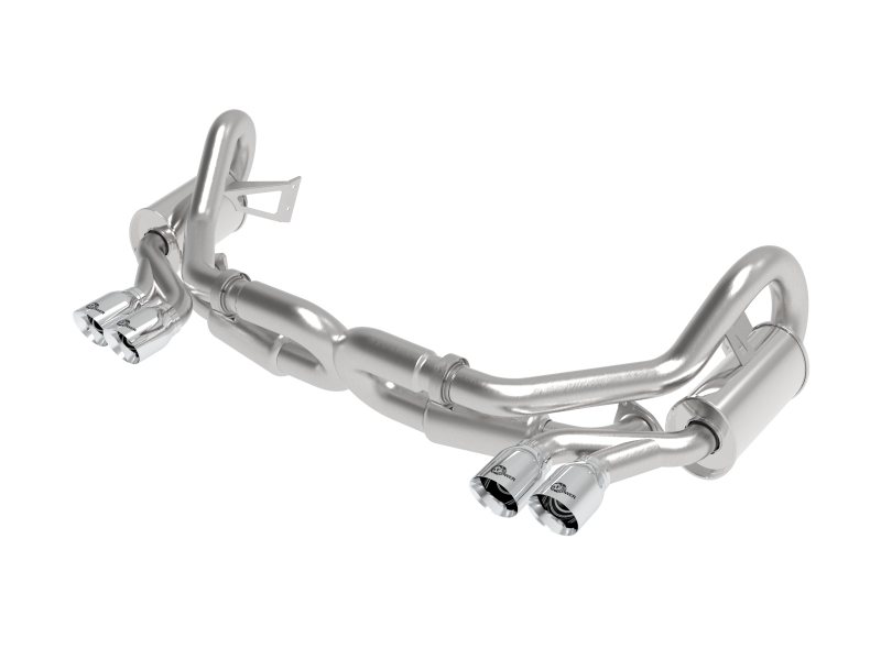 Porsche 911 Performance Exhaust - aFe - MACHForce XP Cat-Back, Dual with Polished Quad Tips - Polished - 3.8L - `12-`16