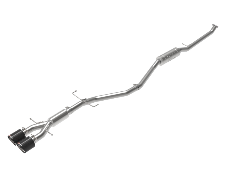 Honda Civic Performance Exhaust - aFe - Takeda 2.5in 304SS Cat-Back with Carbon Tips - 1.5L - `17-`20