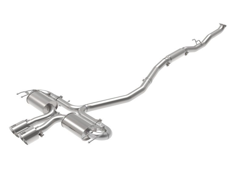 Honda Civic Performance Exhaust - aFe - Takeda 3in 304 SS Cat-Back - Polished - 1.5L - `17-`21