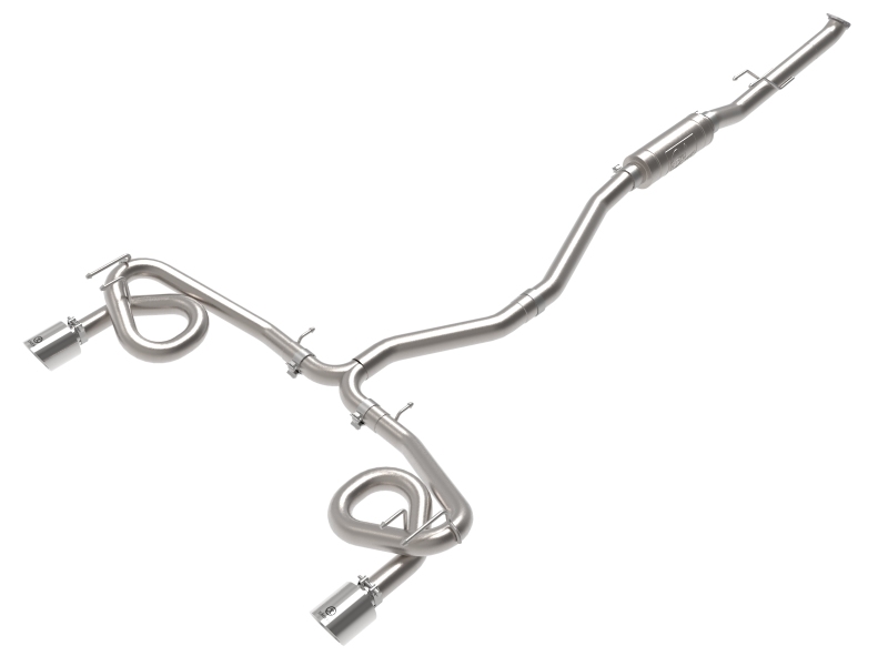 Honda Civic Performance Exhaust - aFe - Takeda 2.5in to 3in 304 SS Cat-Back Exhaust w/ Polished Tips - Polished - L4 1.5L (t) - `22-`23