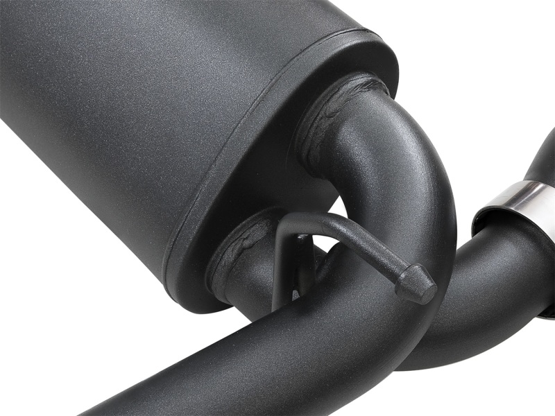 Jeep Wrangler JL Exhaust Axle Back - aFe - Rebel Series - Black - 3.6L - `18-`24