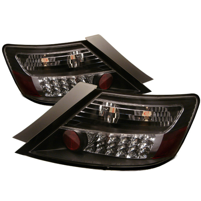 Honda Civic LED Tail Lights - Rear - SPYDER - Black - `06-`08