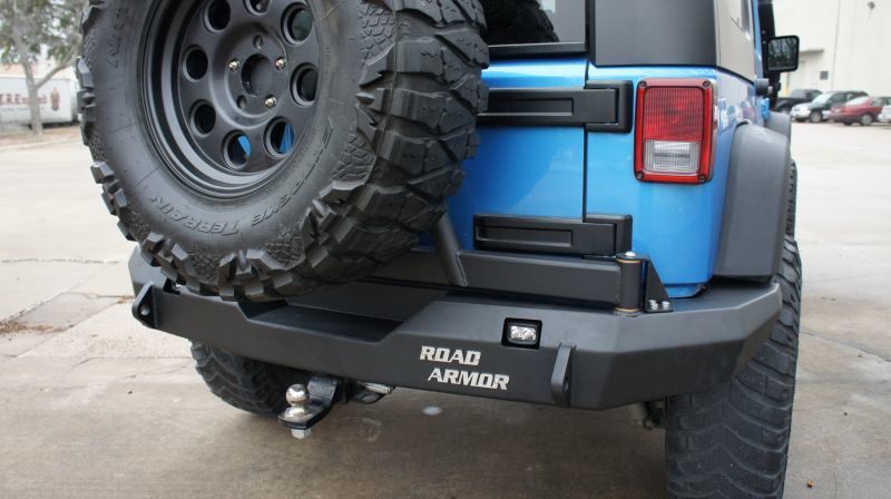 Jeep Wrangler JK Rear Bumpers - Rear - Road Armor - Stealth - Tex Blk - `07-`17