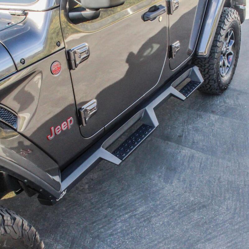 Jeep Wrangler JL Nerf Step Bars - Westin - HDX Drop - Textured Black - `18-`20
