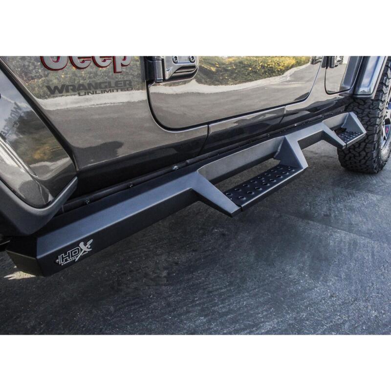 Jeep Wrangler JL Nerf Step Bars - Westin - HDX Drop - Textured Black - `18-`20