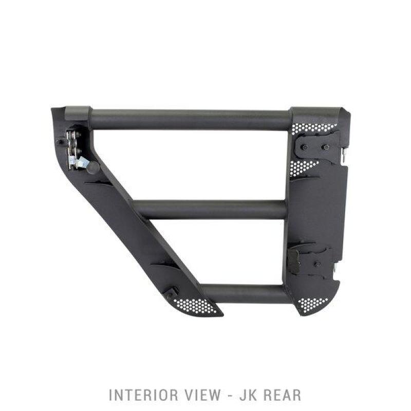 Jeep Wrangler JK Trailline Replacement Tube Door - Rear - Go Rhino - Black - `07-`18