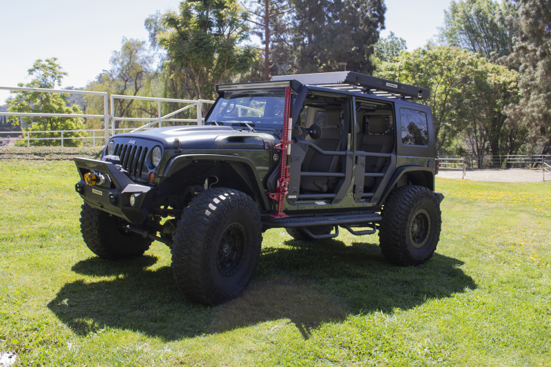 Jeep Wrangler JK Trailline Replacement Tube Door - Rear - Go Rhino - Black - `07-`18