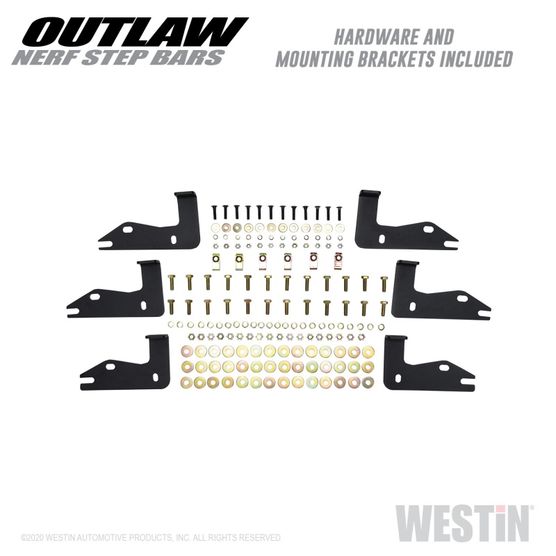 Jeep Gladiator Nerf Bars - Westin - Outlaw - Textured Black - `20-`23