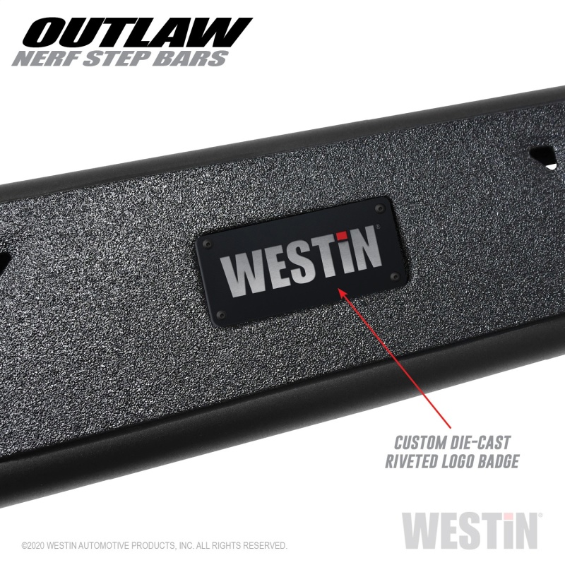Jeep Gladiator Nerf Bars - Westin - Outlaw - Textured Black - `20-`23