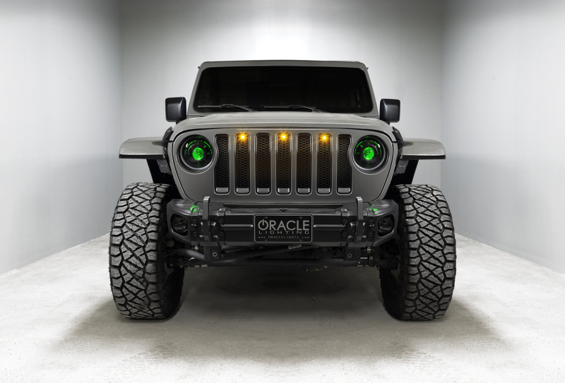Jeep Gladiator Headlight Assemblies - ORACLE Lighting - Oculus Bi-LED Projector - ColorSHIFT