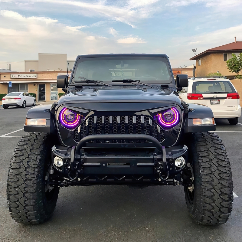 Jeep Gladiator Headlight Assemblies - ORACLE Lighting - Oculus Bi-LED Projector - ColorSHIFT