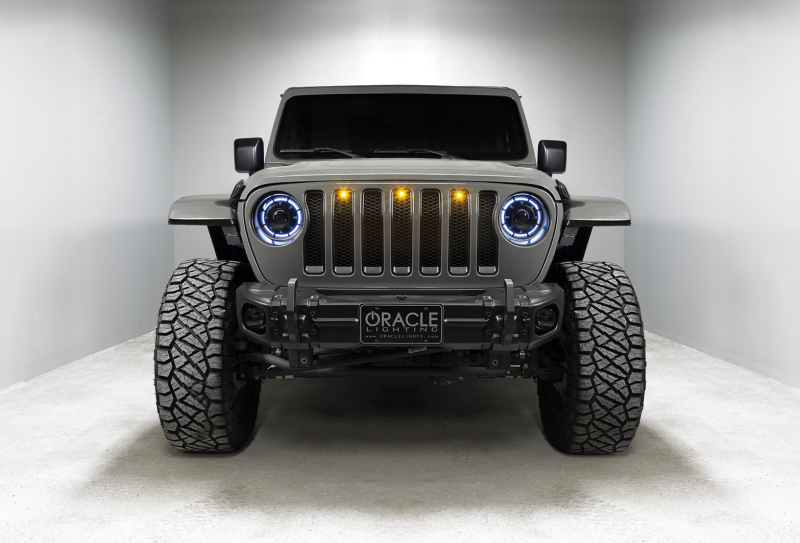 Jeep Gladiator Headlight Assemblies - ORACLE Lighting - Oculus Bi-LED Projector - ColorSHIFT