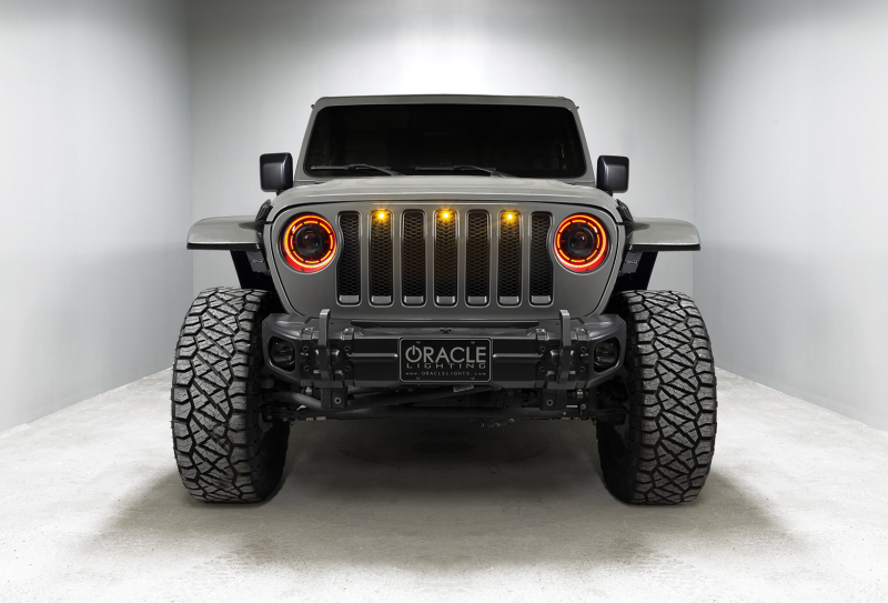 Jeep Gladiator Headlight Assemblies - ORACLE Lighting - Oculus Bi-LED Projector - ColorSHIFT